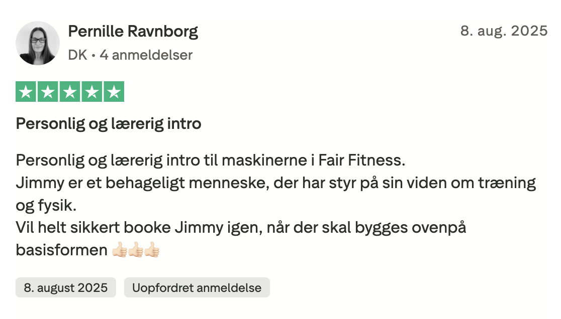 Trustpilot anmeldelse 5