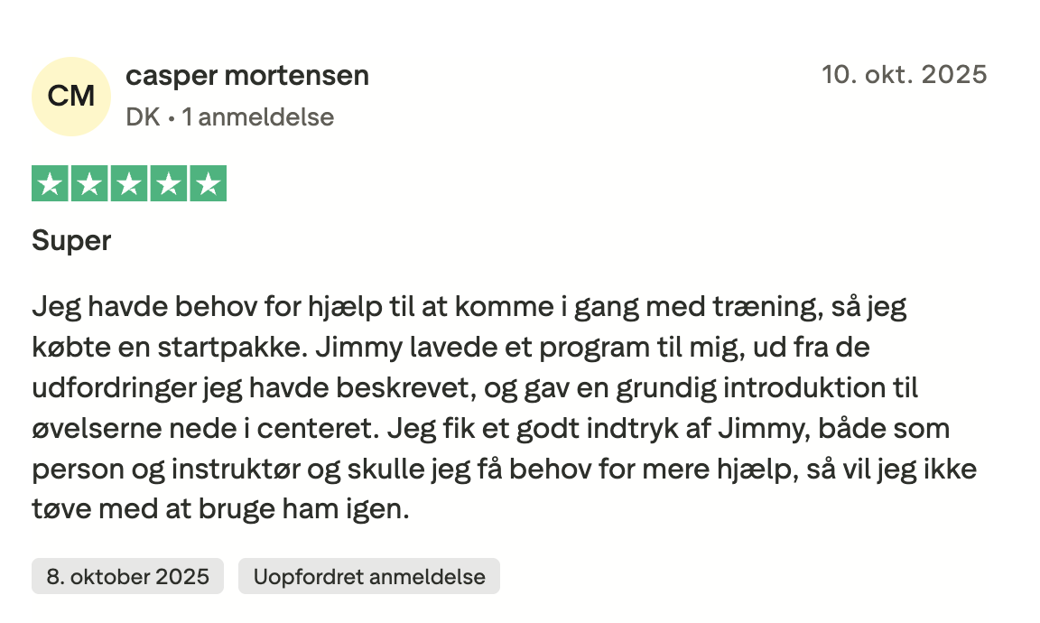 Trustpilot anmeldelse 7